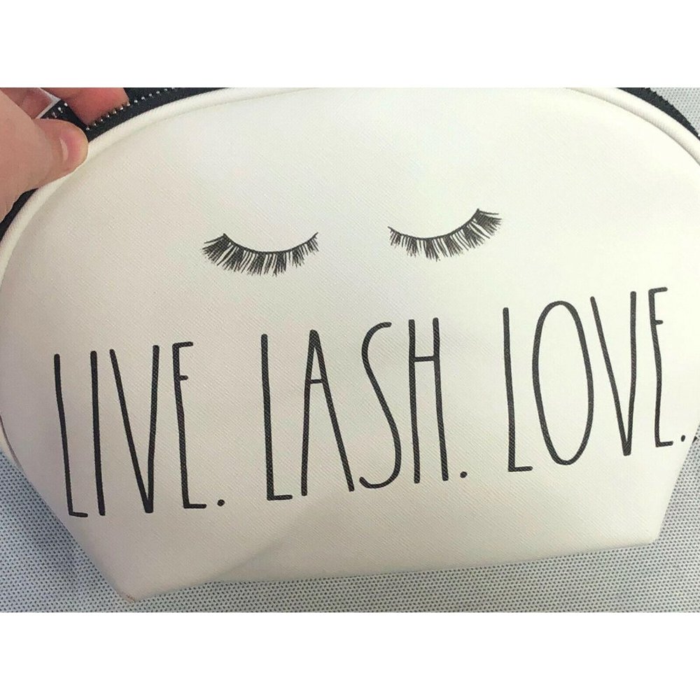 Rae Dunn Large Travel Cosmetics Bag “LIVE.LASH.LOV